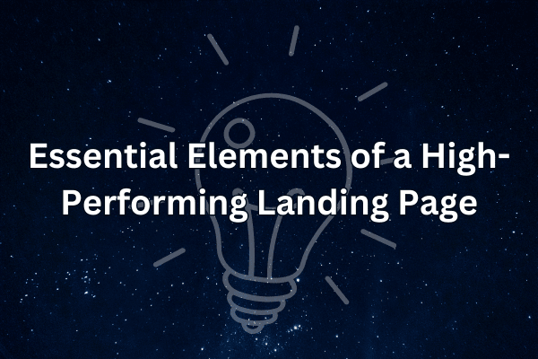 This image highlights the key components for creating a landing page that converts.