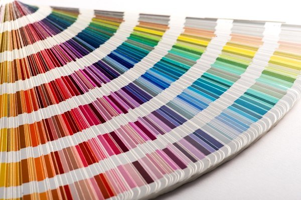 A set of color fan deck.