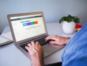A person using Google Search Console