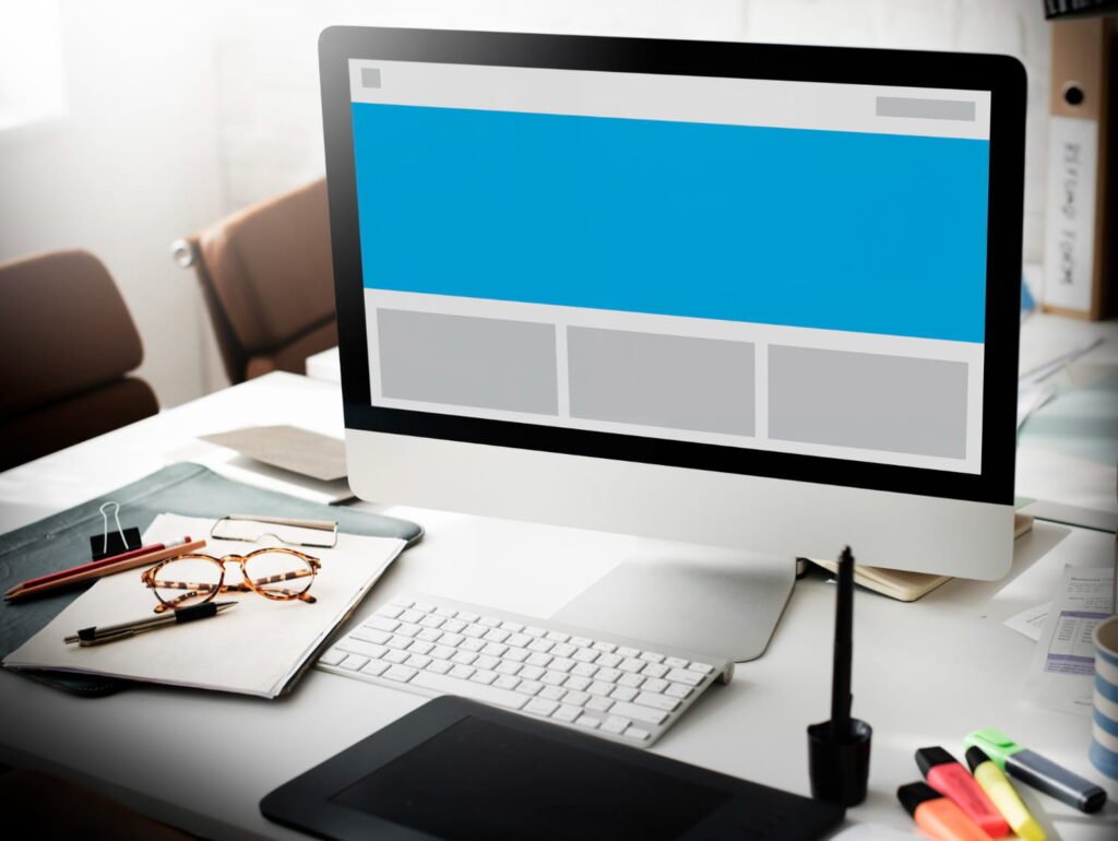 Blank pages on a website