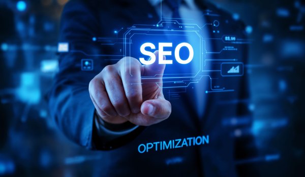 Digital interface shows what is SEO marketing for business value.