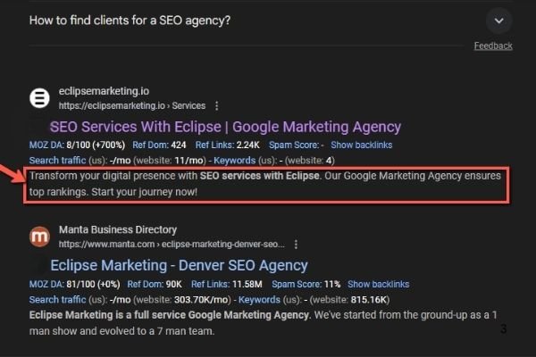 Where Meta Descriptions Appear