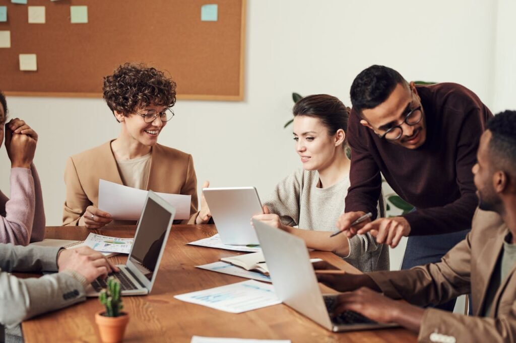 Seo specialists working on a project