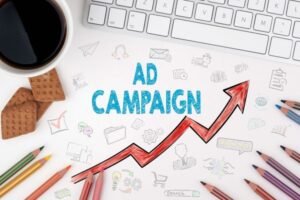 4. Ad campaign with digital marketing visuals