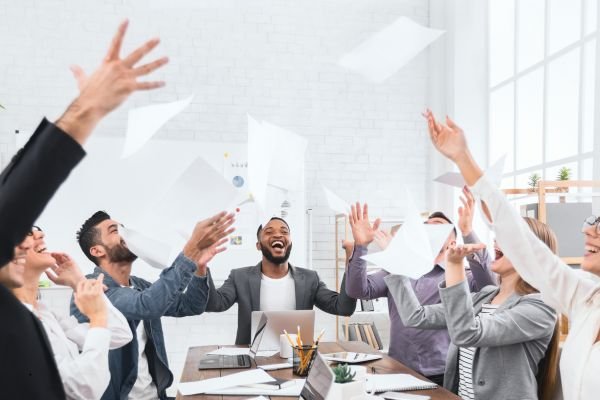 A team successfully met their campaign goals.