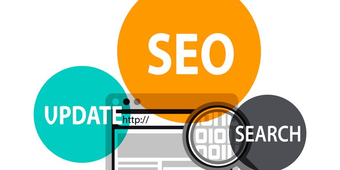 SEO update and search focus graphic representing the 80/20 rule for SEO.