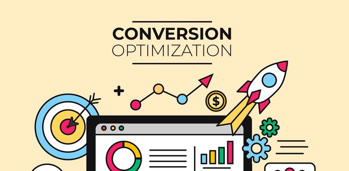 Conversion optimization graphics showing credibility elements in The 3 Cs Of SEO framework