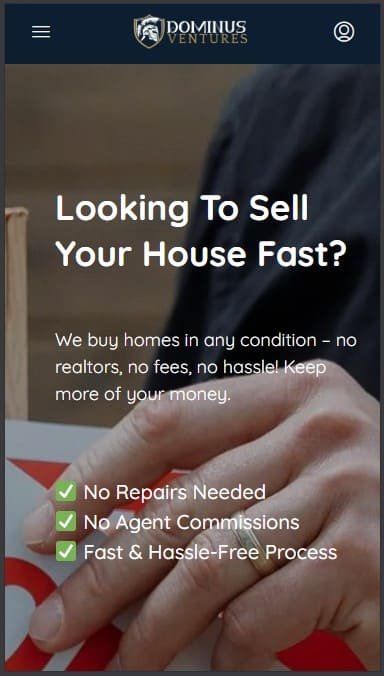 dominusventures mobile view