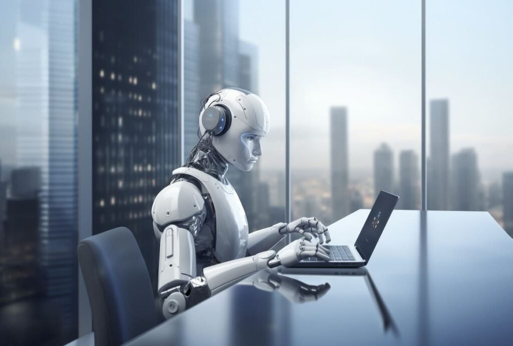 robot working office instead humans 1