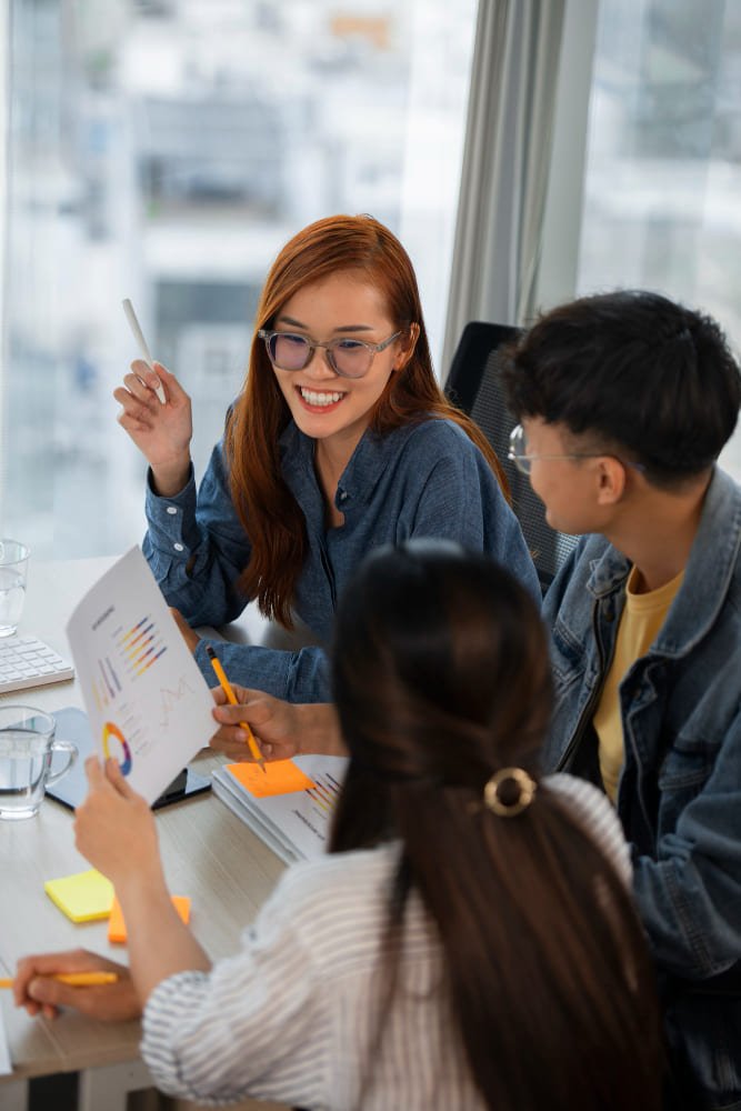 marketing consultants having a meeting