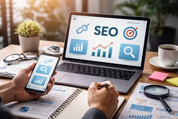 Off-page SEO planning workspace