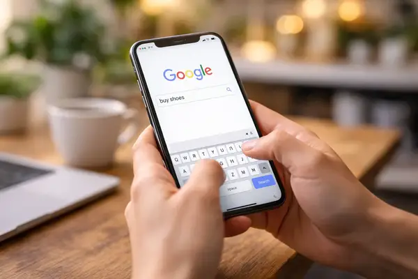 Searching for shoes online