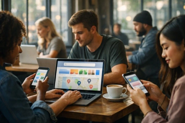 Users viewing rich search snippets.