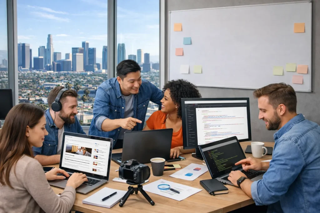 SEO Team working in LA