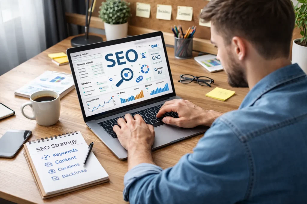 Man doing SEO
