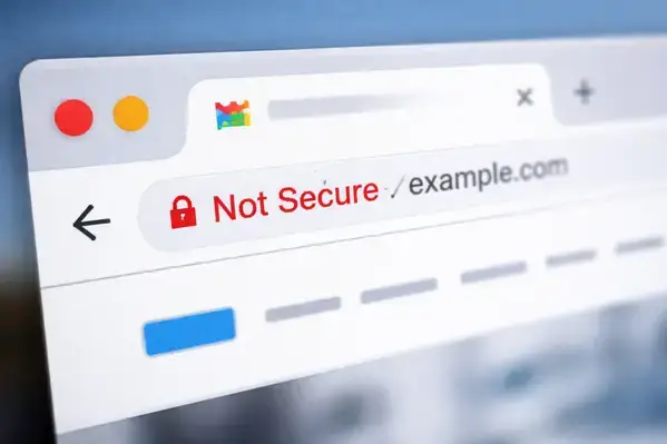 Chrome browser not secure warning on HTTP website