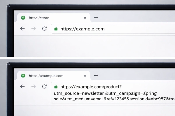 Clean URL structure vs messy parameterized URL for SEO