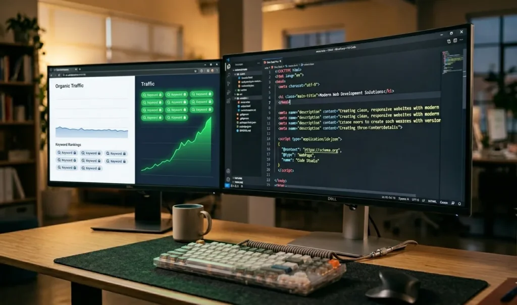 The 3 C's Of SEO In 2026: Content, Code, And Credibility 3 Before and after SEO results showing traffic growth from applying the 3 C's of SEO framework