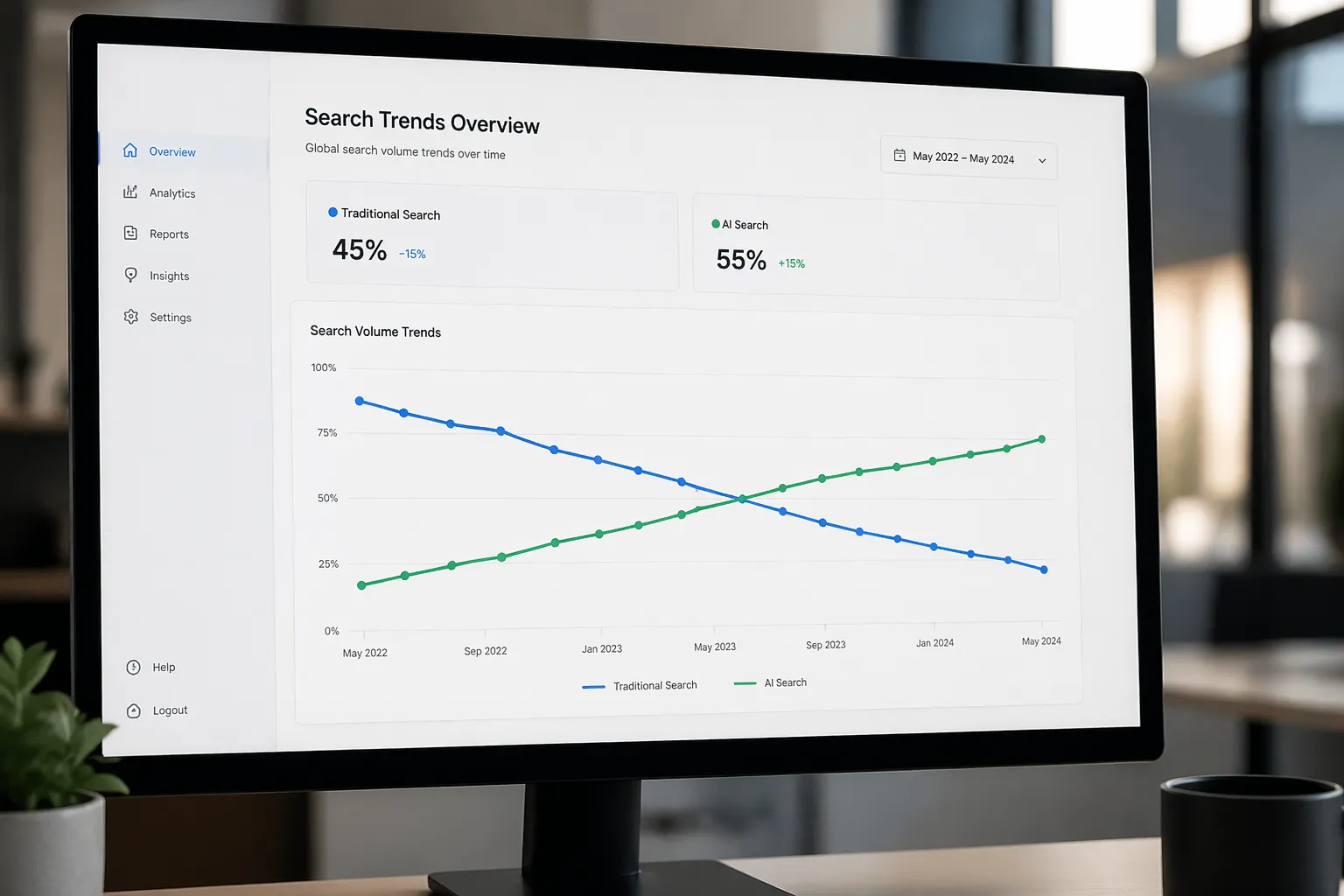 AI search traffic projected to surpass traditional organic SEO traffic by 2028