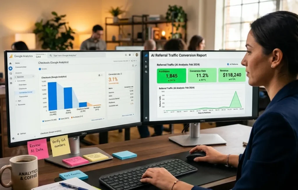 AI search visitors convert at 4.4 times the rate of traditional organic search visitors