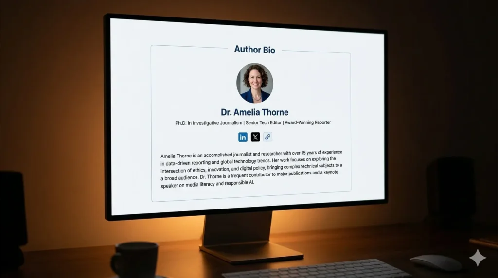 Google Core Updates 2026: Timeline, Changes & Recovery 6 Website author bio with credentials demonstrating E-E-A-T expertise signals