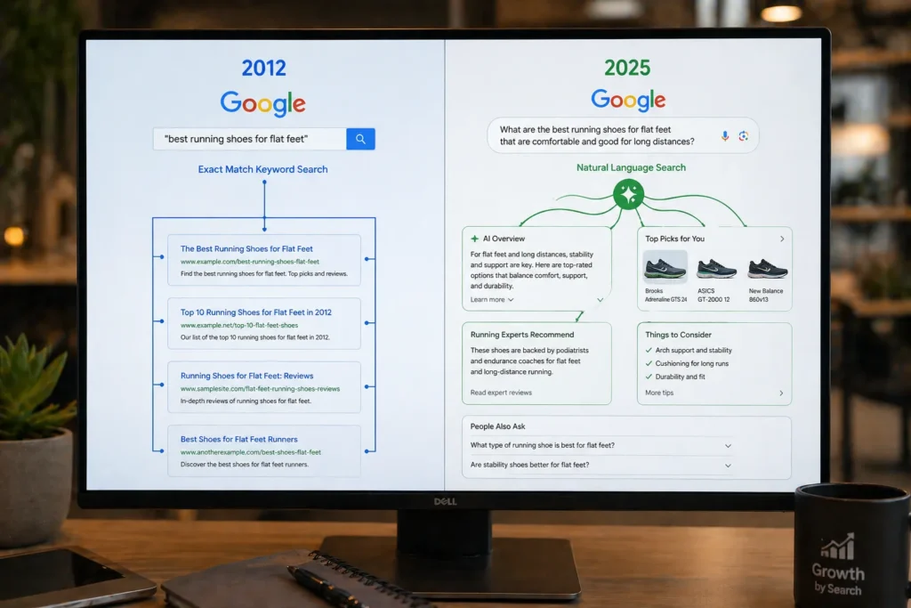 10 Signs Of SEO Over-Optimization Hurting Your Rankings 4 Google Hummingbird search intent shift from keyword matching to natural language