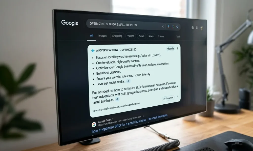 Is SEO Dead In 2026? What The Data Actually Shows 1 Google AI Overview in search results showing how AI-driven search displays content