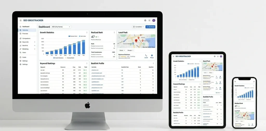 Image of a responsive web design that works well with SEO