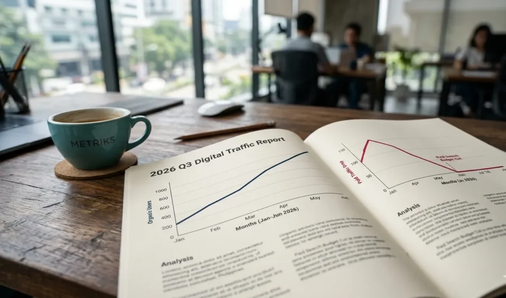 SEO long-term traffic growth compared to paid search