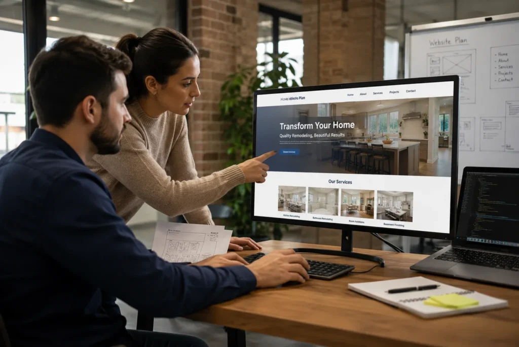 two Web Designers For Home Remodeling Companies