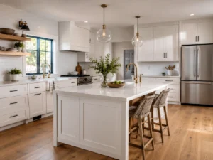Bright modern kitchen remodel, an example of work that wins kitchen remodeling leads