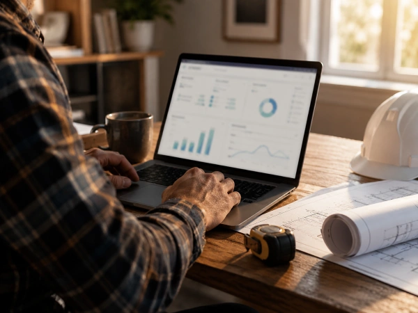 Google Business Profile Optimization For Remodelers (2026) 2 Remodeler selecting a primary business category on a laptop