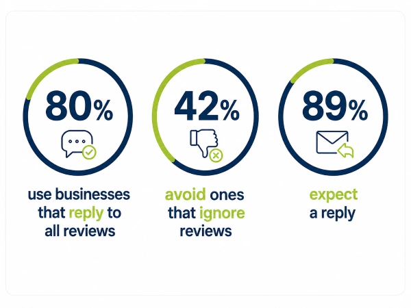 Consumer stats on why responding to online reviews matters in 2026