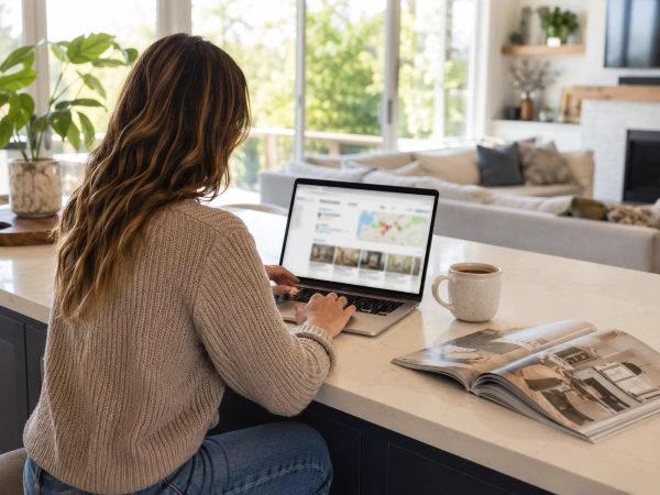 How To Get Remodeling Leads From Google In 2026 5 Homeowner searching Google for a local remodeler