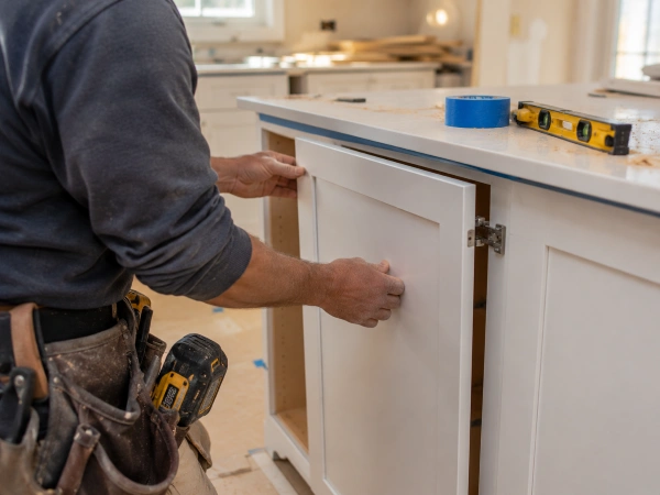 How To Get Remodeling Leads From Google In 2026 7 Remodeling crew installing cabinets during a kitchen renovation