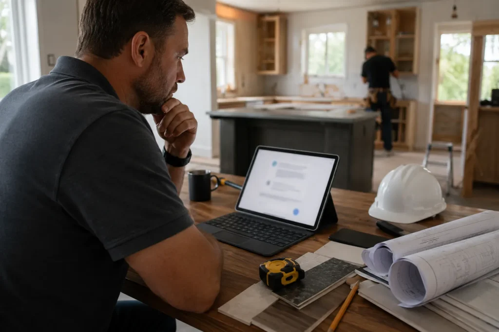 Home remodeler working on a project (2)