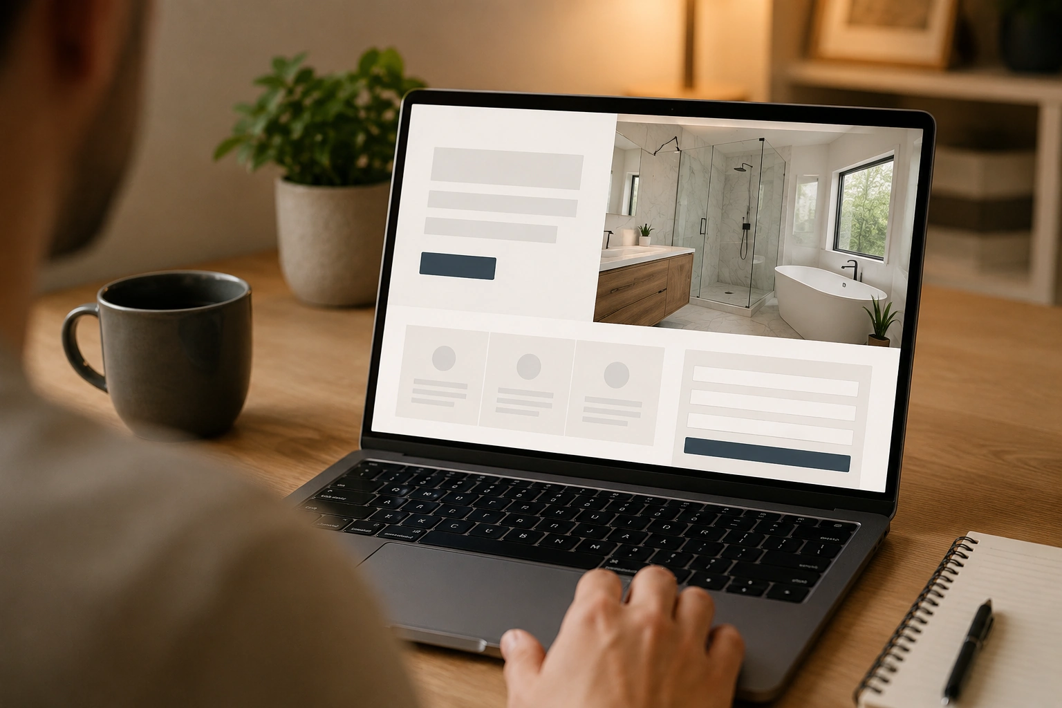 Dedicated bathroom remodeling landing page that lowers cost per lead