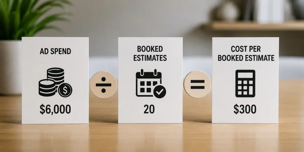 Google Ads Vs Facebook Ads For Contractors: What Actually Books Jobs In 2026 5 how to calculate cost per booked estimate for contractor ads