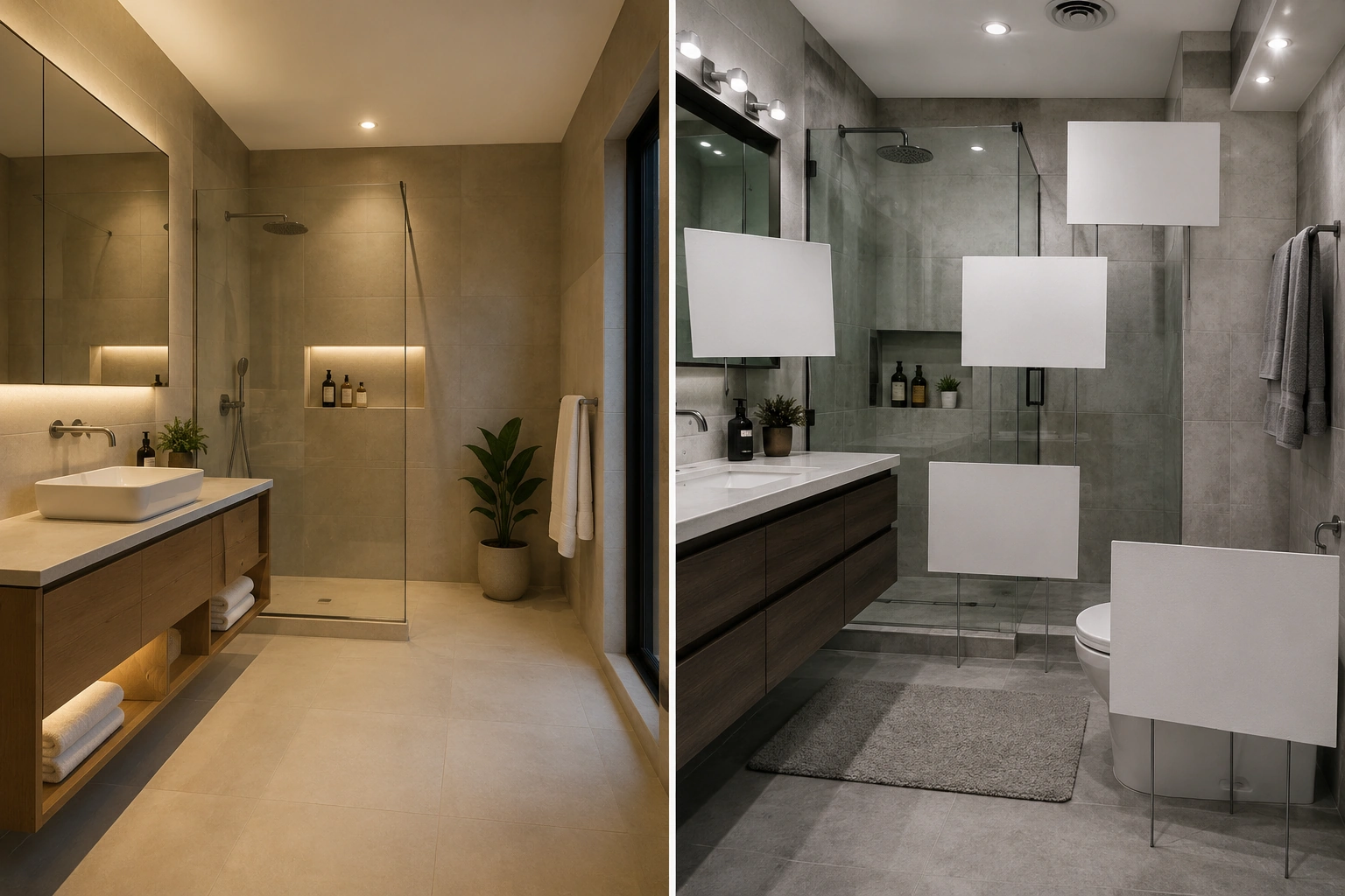 Exclusive bathroom remodeling lead shown calm versus a shared lead crowded with competitors