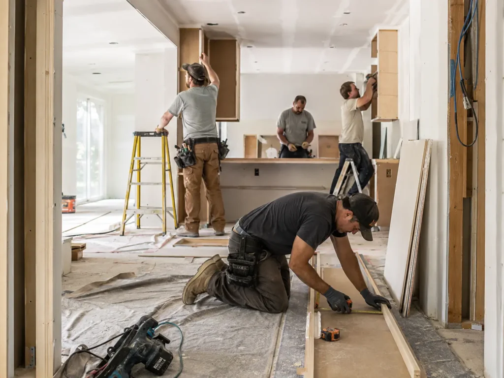 How To Get More Leads For Your Remodeling Company In 2026 5 Remodeling crew on an active job site