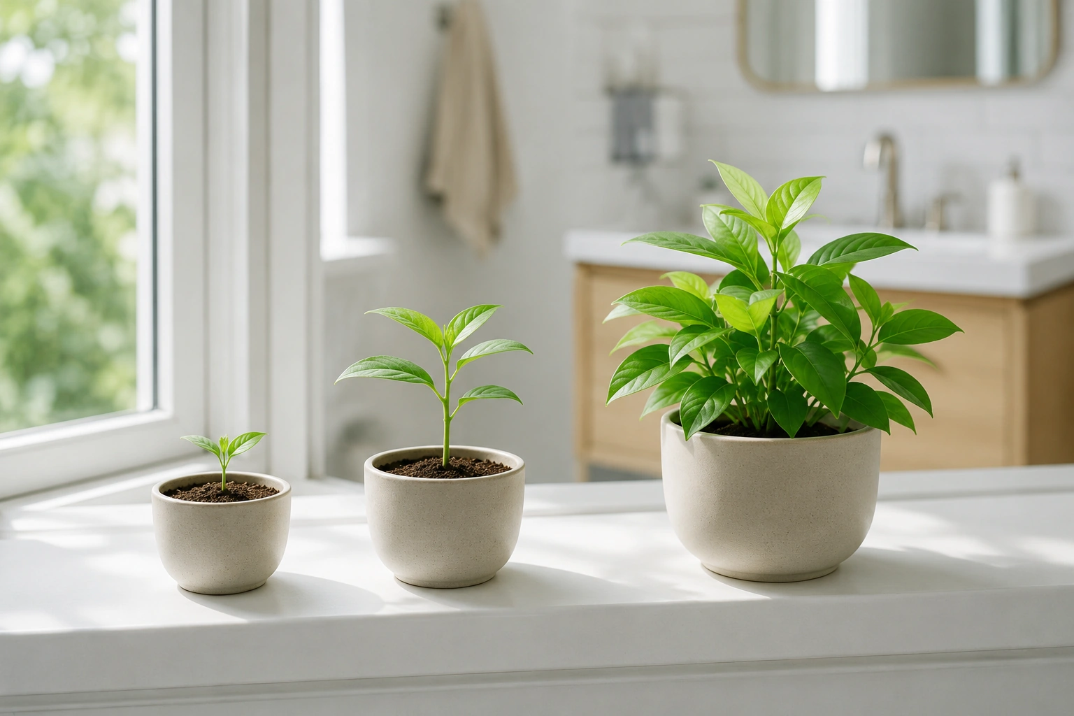Growth over months concept for how long SEO takes to generate bathroom remodeling leads