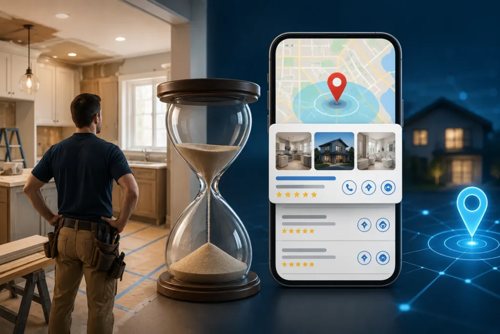 Google Maps Ranking For Remodelers In 2026, Backed By 87 Campaigns 3 timeline of results for seo for remodeling business