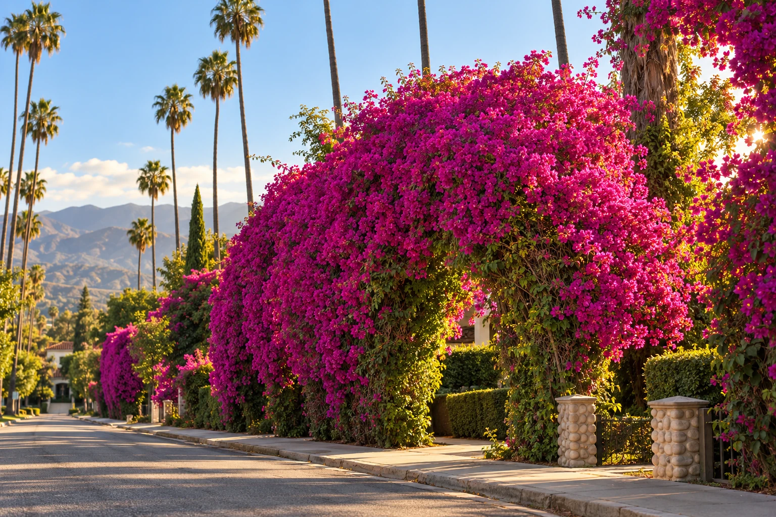 SEO Agency In Glendora, CA 1 The century-old Glendora Bougainvillea arching over Bennett Avenue in Glendora, California