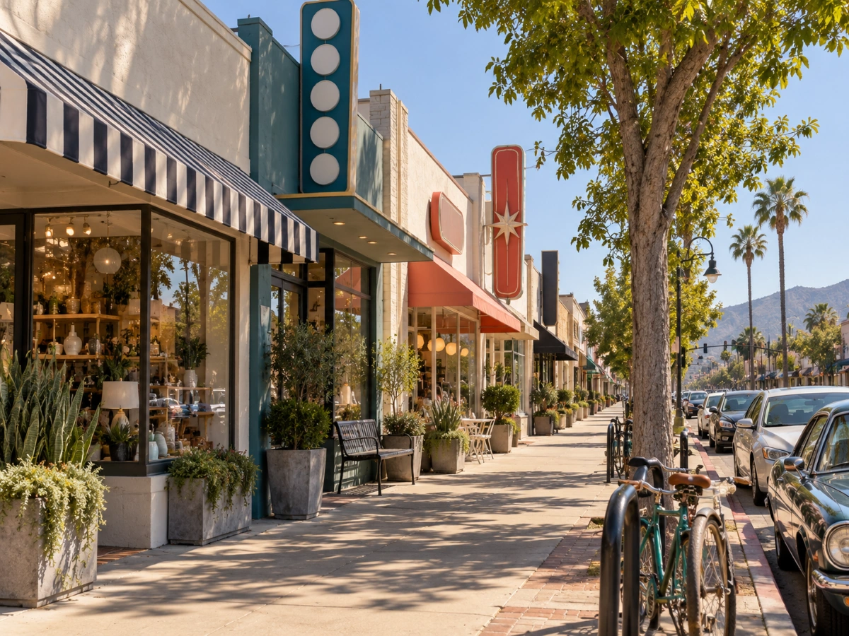 SEO Agency In Burbank, CA 2 Magnolia Park retail storefronts on Magnolia Boulevard in Burbank, CA