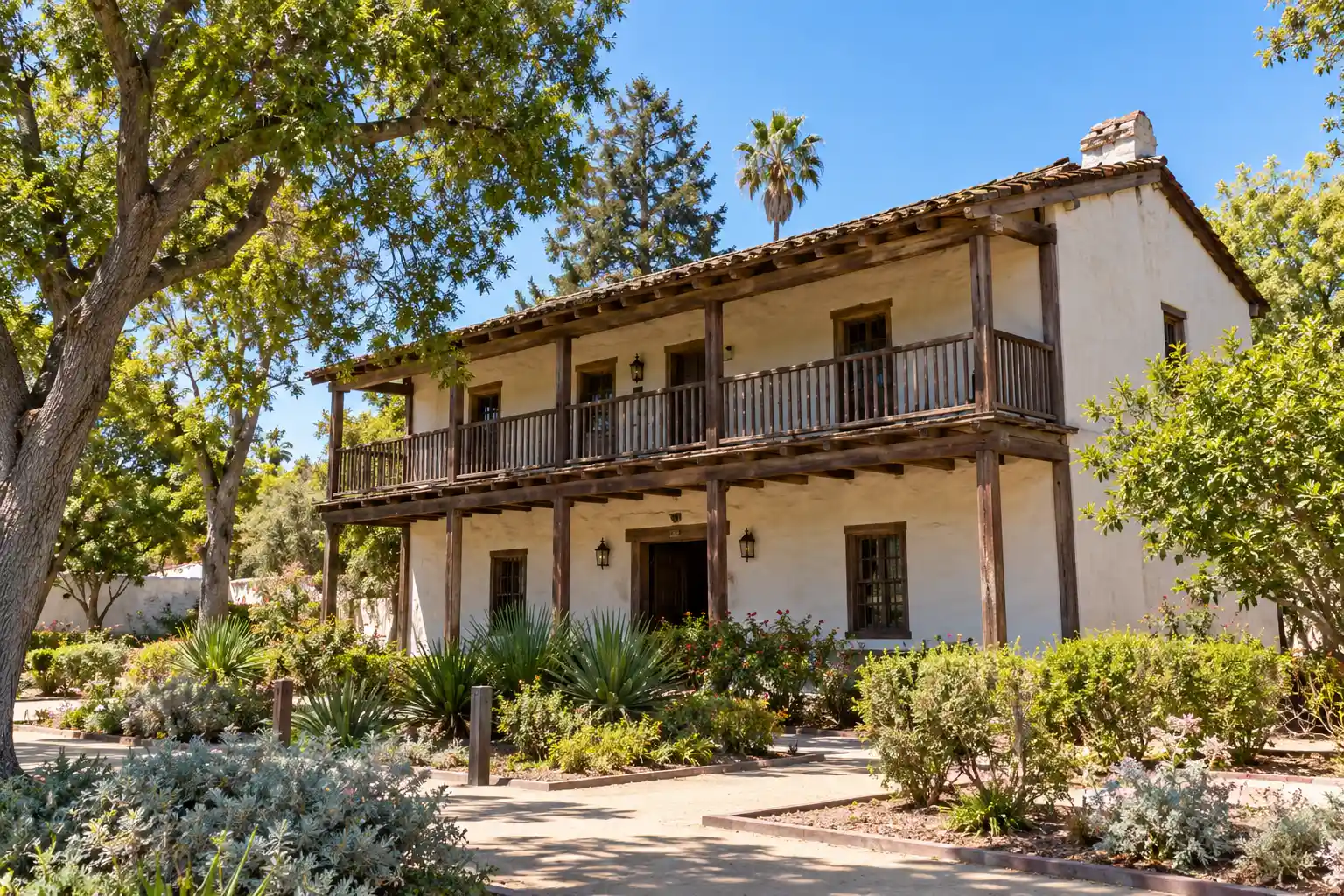 Casa de Lopez Adobe on Pico Street in San Fernando, CA