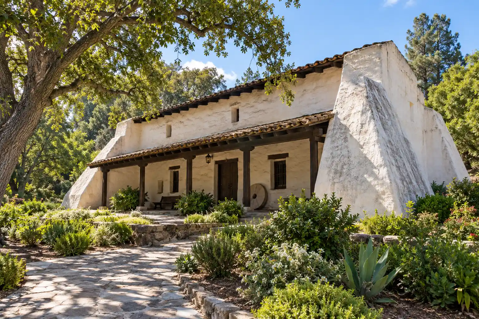 El Molino Viejo, the 1816 grist mill for Mission San Gabriel, San Marino, CA