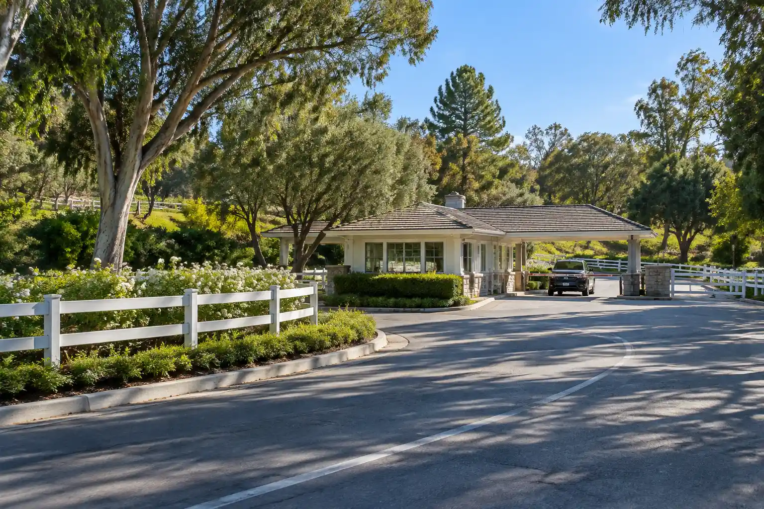 Main Gate at Portuguese Bend Road and Palos Verdes Drive North, Rolling Hills, CA