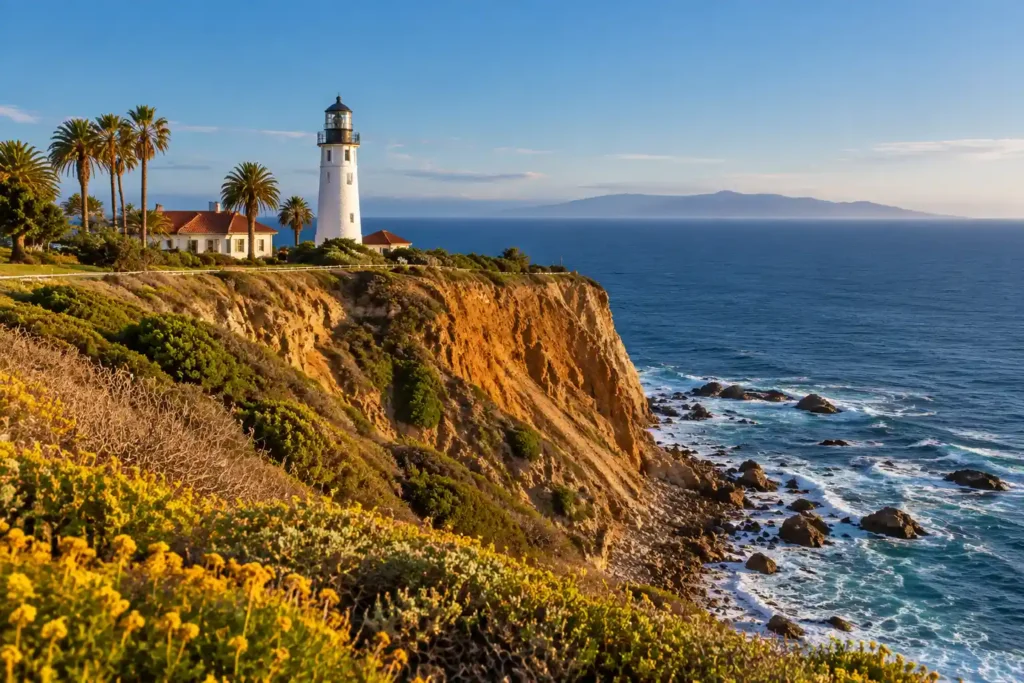 SEO Agency In Rancho Palos Verdes, CA 1 Point Vicente Lighthouse on the cliffs above the Pacific in Rancho Palos Verdes, CA