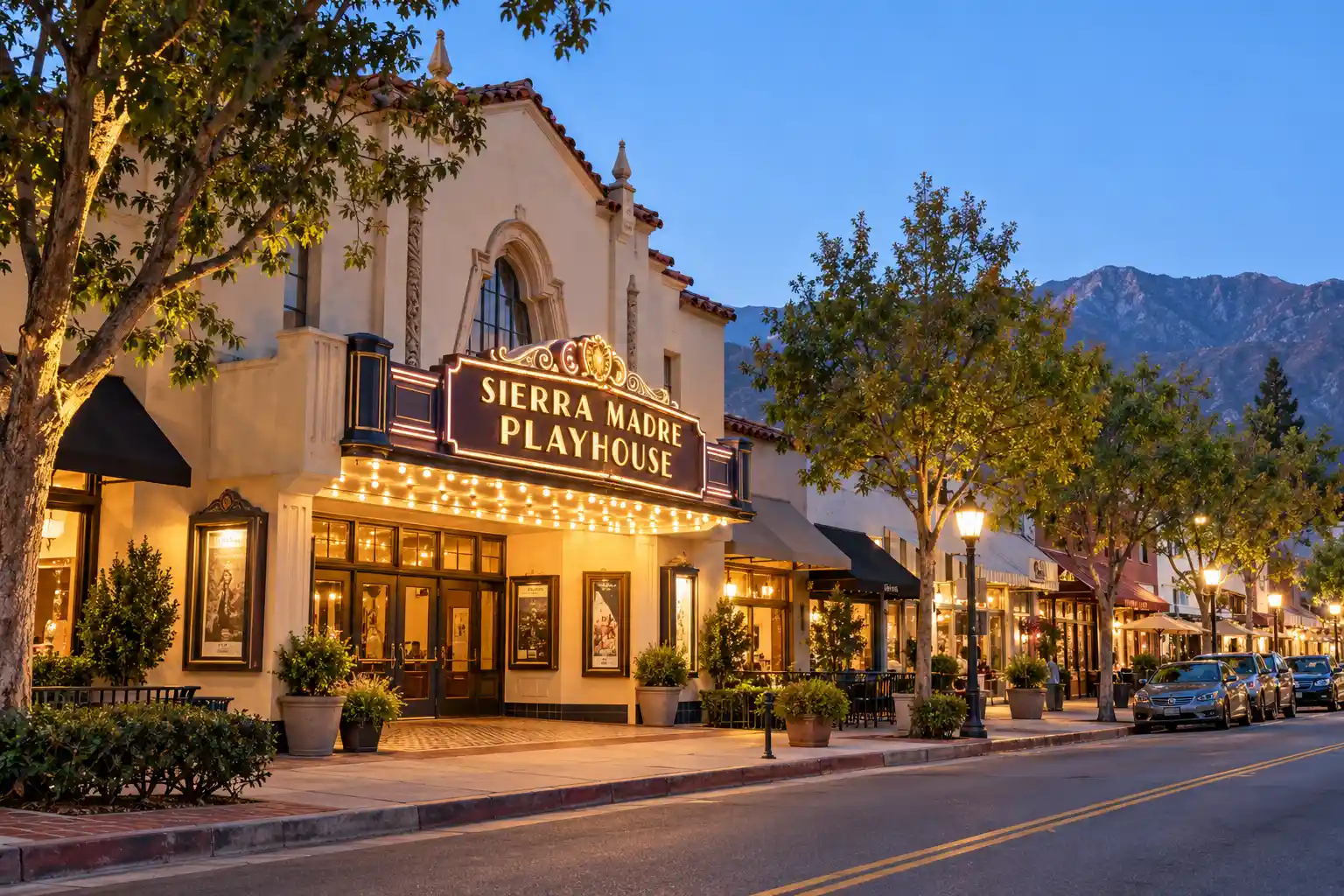 Sierra Madre Playhouse on Sierra Madre Boulevard, Sierra Madre, CA