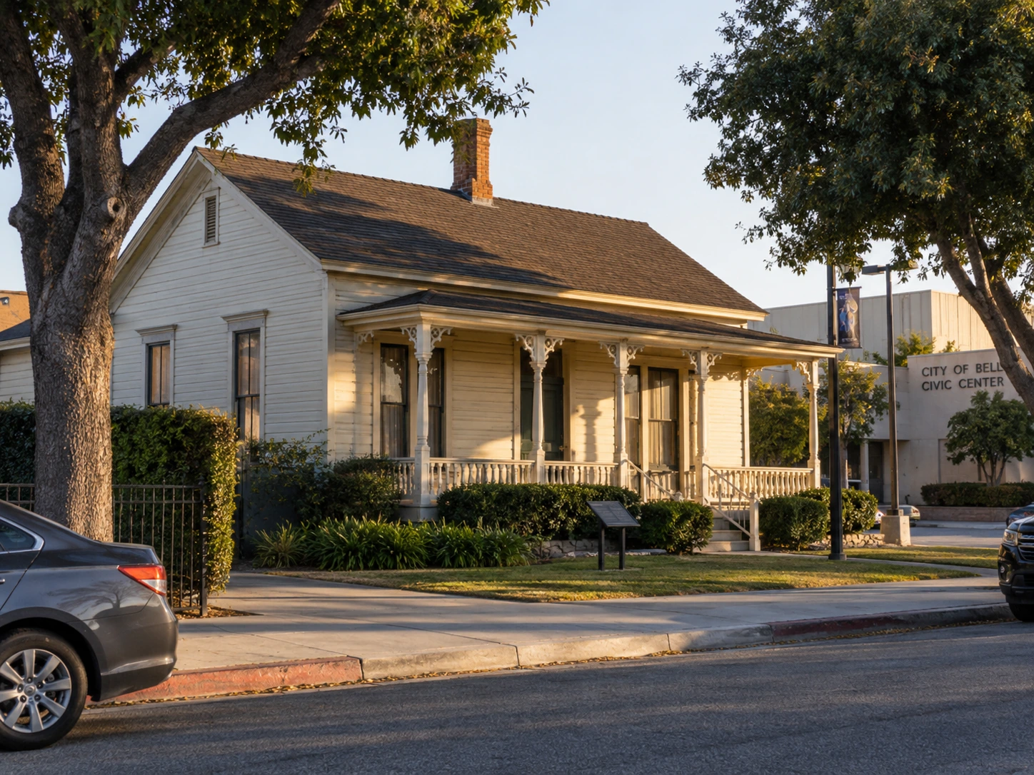 The 1876 James George Bell House on East Gage Avenue in Bell, CA